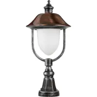 LCD Sockelleuchte 1157, schwarz/kupfer