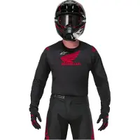 Alpinestars Honda Racer Iconic Jersey Schwarz Rot Größe M