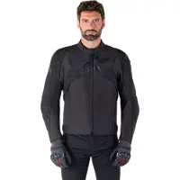 Alpinestars T-Jaws V4 wasserdichte Motorrad Textiljacke, schwarz, M