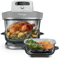 Ninja CRISPi PRO XL Glas-Heißluftfritteuse (Air-Fryer), Weiß AS090EUWH