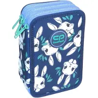 CoolPack Dreifach-Federmäppchen mit Hasenmotiv