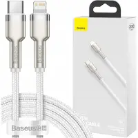 Baseus Cafule, 1 m, Lightning, USB C, Männlich, Männlich, Weiß
