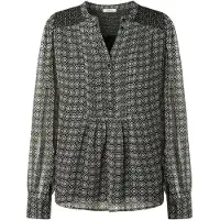 Pepe Jeans für Damen. PL3051251 Bluse Pretty black (M), Schwarz, Lässig, Polyester, Langarm