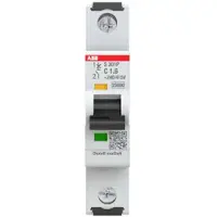 ABB S301P-C1.6 Sicherungsautomat C-Char., 25 kA, 1, 6A, 1P 2CDS381001R0974