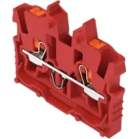 Wago 2250-323 2-Leiter-Mini-Durchgangsklemme,mit Drücker,1 mm2,rot 2250323 - 100 Stück