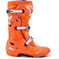Alpinestars Tech 10 Supervented Stiefel Orange Fluo Black White