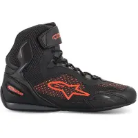 Alpinestars Faster-3 Rideknit Schuhe Black Red Fluo