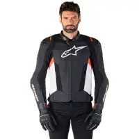 Alpinestars Missile V3 Lederkombijacke Herren Rindleder schwarz, 50