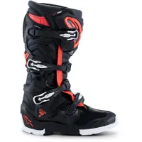 Alpinestars Tech 7 Enduro Drystar Stiefel Black Red Fluo White