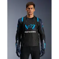 Alpinestars T-Stunt Air Motorrad Textiljacke, schwarz/blau, S