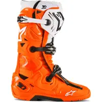 Alpinestars Tech 10 Enduro Stiefel Orange Fluo Black White