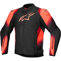 Alpinestars T-SP 1 V2 wasserdichte Motorrad Textiljacke, schwarz/rot, M