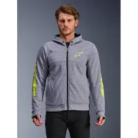 Alpinestars Chrome V2 Sport Kapuzenjacke Gray Heather Fluo Yellow, Größe: XXL