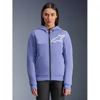 Alpinestars Stella Chrome V2 Sport Damen Motorrad Zip Hoodie, blau, L