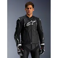 Alpinestars Dusk Lederjacke Herren Büffelleder schwarz, 48