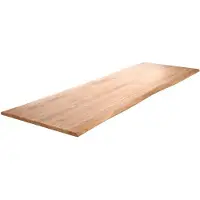 DELIFE Esstischplatte Edge 300x100cm Akazie Natur Live-Edge