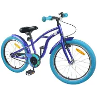 vidaXL Kinderfahrrad 22 Zoll für 7-12 Jahre alt Dunkelblau