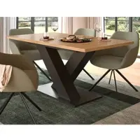 Inn.Furn Esstisch "Home-X" Artisan Eiche und grau Küchentisch ausziehbar 150 - 190 cm