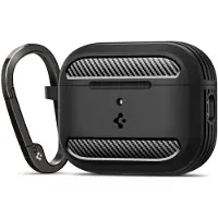 Spigen Rugged Armor, Hülle, Thermoplastische Polyurethane (TPU), Schwarz