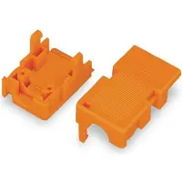 Wago 232-635 Zugentlastungsgehäuse,für Feder- und Stiftleisten,2-teilig,orange 232635 - 25 Stück