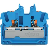 Wago 2252-324 2-Leiter-Mini-Durchgangsklemme,mit Drücker,2,5 mm2,blau 2252324 - 100 Stück