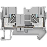 Siemens 8WH6000-0AH00 Durchgangsklemme IPO-Technik, 6mm2 Breite 8,2mm, grau 1000V 2 Schlusspunkte 8WH60000AH00 - 50 Stück