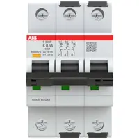ABB S303P-K0.5 Sicherungsautomat K-Char., 25 kA, 0, 5A, 3P 2CDS383001R0157