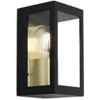 Orion Aussenwandleuchte Lumina, dimmbar, schwarz, Edelstahl, Modern