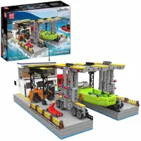 Mould King 10142 Dock Ship Repair Factory