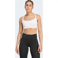 Adidas Sport-BH PERFORMANCE "ALL ME LIGHT SUPPORT SPORT-BH", Damen, Gr. XL, N-Gr, weiß, Obermaterial: 79% Polyester, 21% Elasthan, BHs Sport-BH