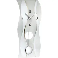 AMS Quarz-Pendeluhr, Quarzpendelwerk, 25x60x7cm, 7246