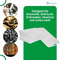 Novaliv 2x Aufbewahrungsbox 10l Stapelbox Plastikbox transparent Kunststoff mit Deckel Schuhbox Schuhkasten plastic storage Box multibox 37cm