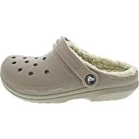 Crocs Classic Lined Uni Clogs mit Futter Mushroom/Bone, 203591-2YB