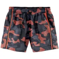 Bench Badeshorts . "Jones", Herren, Gr. S (46/48), N-Gr, orange (schwarz, orange), Polyester, bedruckt, Badehosen Badeshorts, in Tarnfarben