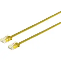 S-Conn Patchkabel-Flachkabel U/UTP cat. 6 slim gelb 7,5m