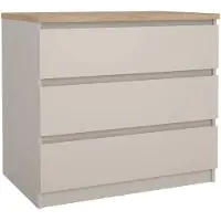 Dmora Kommode Orani 77x50x70,1h cm Beige 3 Schubladen