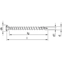 Heco -TOPIX-plus Linsensenkkopf mit Frästaschen Variables Vollgewinde PZD-2 blank, gleitbeschichtet