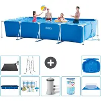 Intex Rechteckiger Frame Pool - 450x220x84 cm - 9-teilig S40295