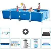 Intex Rechteckiger Frame Pool - 450x220x84 cm - 8-teilig S40290