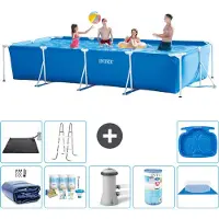 Intex Rechteckiger Frame Pool - 450x220x84 cm - 9-teilig S40297