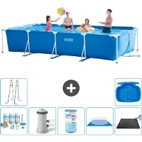 Intex Rechteckiger Frame Pool - 450x220x84 cm - 8-teilig S40276