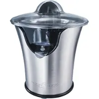 ProfiCook Profi Cook Saftpresse PC-ZP 1018 elektrische Zitruspresse im Edelstahl-Gehäuse, Edelstahl-Sieb, Tropfstopp, automatische Start/Stop-Funktion, Longlife-Profi-Motor,