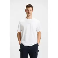 BOSS für Herren. 50519368 Weißes Freizeit-T-Shirt (XL), Lässig, Baumwolle, Kurzarm