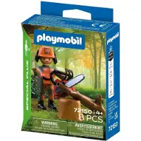 Playmobil Waldarbeiter mit Kettensäge