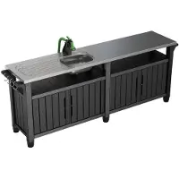 Keter Unity Chef Gartenküche 415 L Graphit 249459