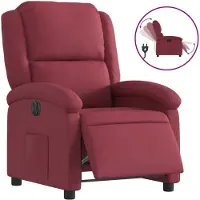 vidaXL Relaxsessel Elektrisch Weinrot Stoff