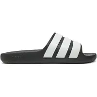 Adidas Badesandale SPORTSWEAR "FLOW ADILETTE", Damen, Gr. 42, schwarz-weiß (core schwarz, ftwr weiß, core schwarz), Synthetik, Schuhe Badesandale, Badelatschen, Topseller