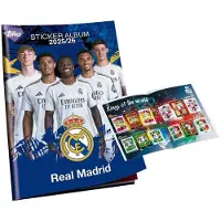 Topps /Merlin TOPP078703 - Real Madrid 2025/26 Sticker Sammelalbum Set - Neu