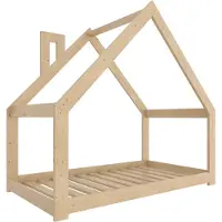 Need Sleep NeeSleep Hausbett 90x200 cm ohne Rausfallschutz mit Schornstein Symmetrisch