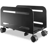 InLine PC-Trolley, Rollhilfe für Computergehäuse, max 10kg, schwarz, Schwarz, Stahl, 260 mm, 128 mm, 138 mm, 266 mm